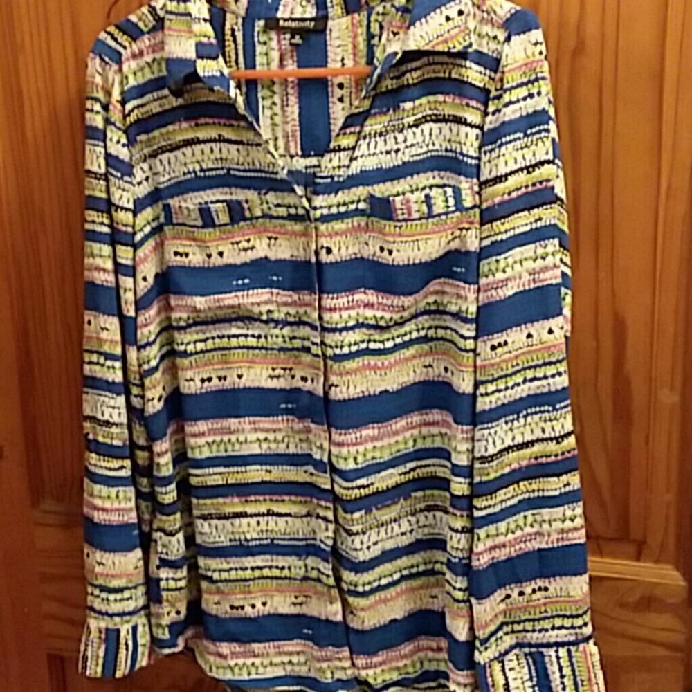 relativity funky pattern shirt